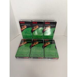 NEW RCA T-120 VHS videocassettes X 6